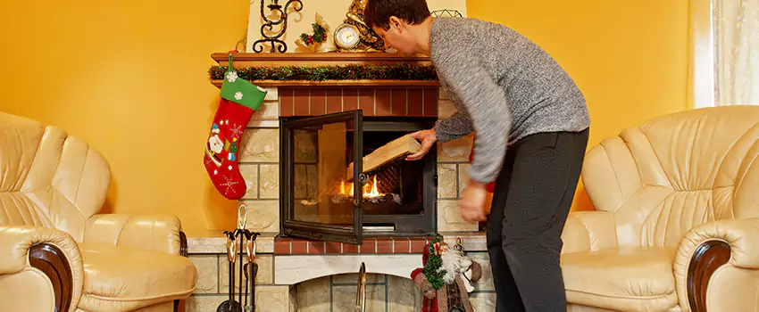 Rusted Metal Fireplace Restoration in Forrest City, Arkansas